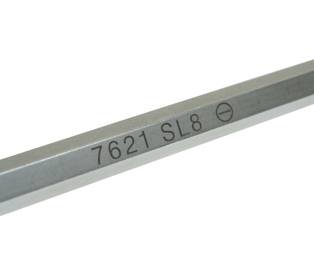 Отвертка шлицевая SL 8.0х200мм усиленная со сквозным стержнем (сталь Cr-Mo) JTC