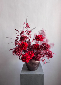 Композиция в кашпо Леукадендрон