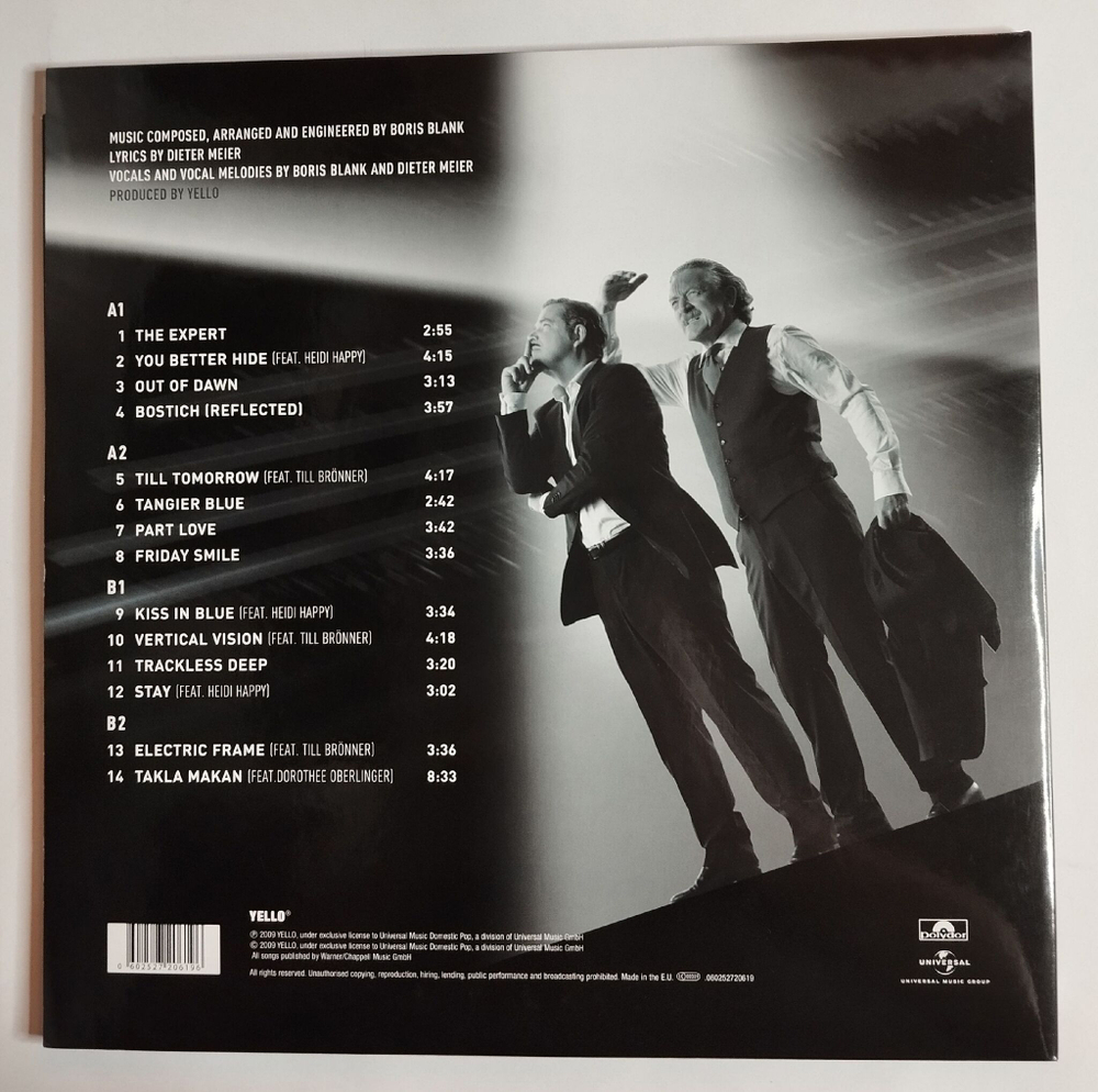 Винтажная виниловая пластинка LP Yello Touch Yello (Europe 2010) NM