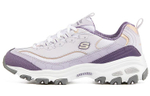 Skechers D'LITES 1.0 milk tea bear low-cut daddy shoes women's white purple