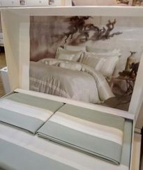 Постельное белье BANDA NAKISLI бирюзовый  deluxe TIVOLYO HOME Турция