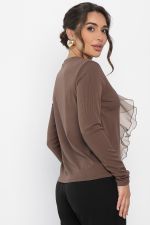 Блуза Риана (коричневая) Б14223-5М LT Collection