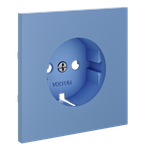 Накладка для розетки с заземлением, S70 (деним)