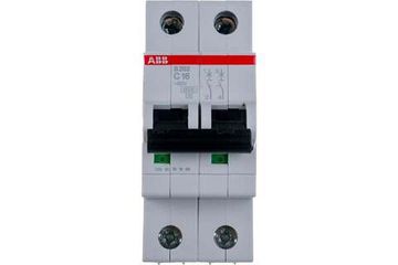 Автоматический выключатель ABB S202 2-полюсный C16 6кА