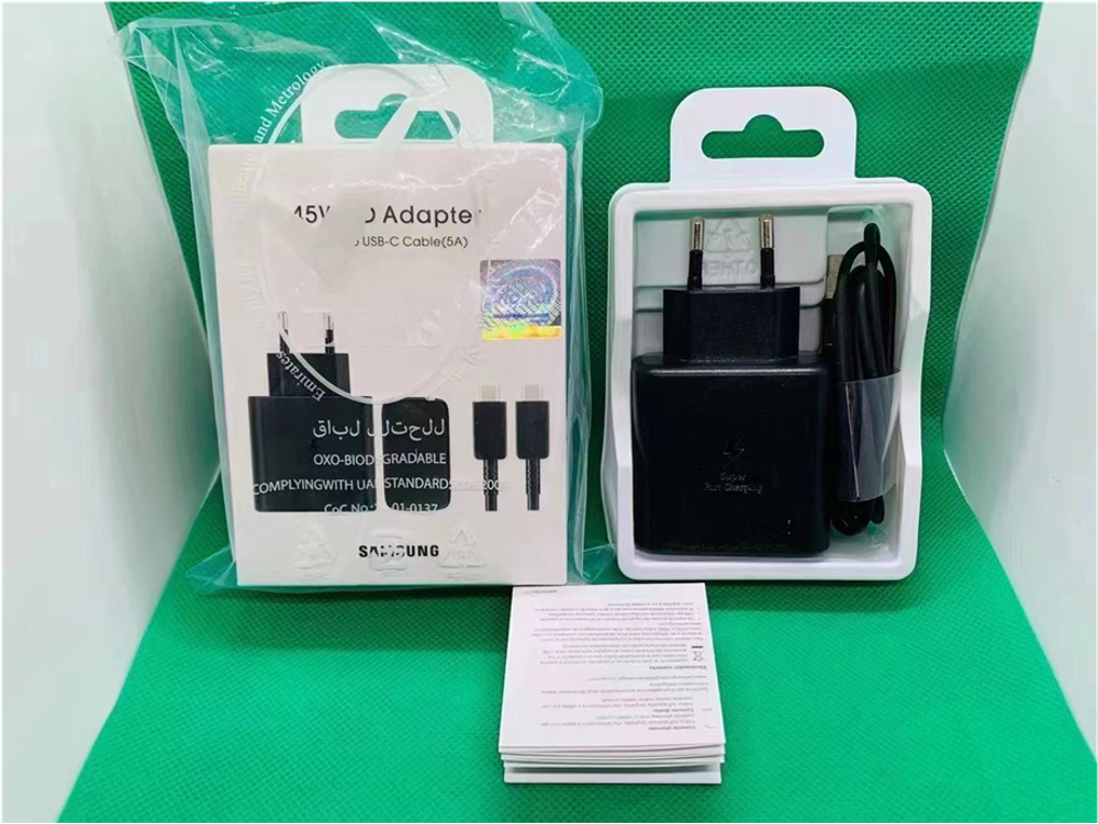 Samsung Original Adapter 45W+Cable USB-C to USB-C Black