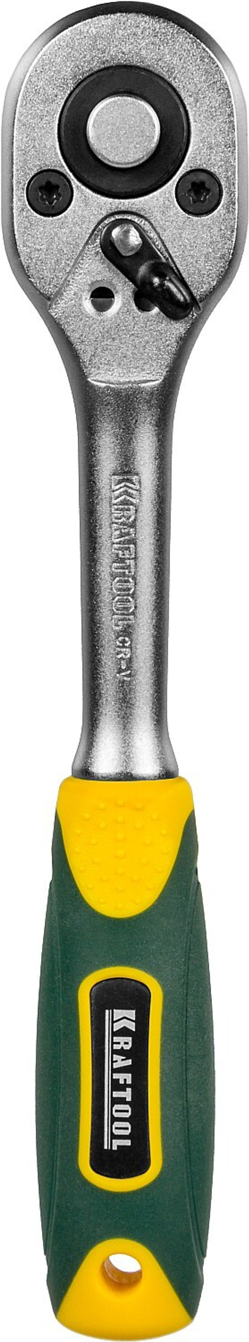 Трещотка для торцовых головок KRAFTOOL ″EXPERT″, Сr-V сталь, 72 зубца, 1/4″