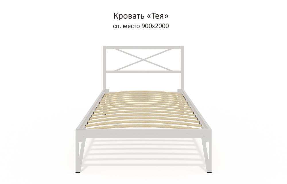 Кровать Форвард КМД 37 ТЕЯ 140 белый