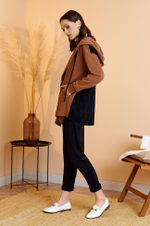 1784 Кардиган женский (корица/черный)