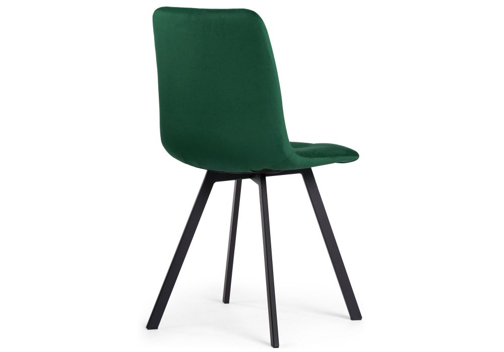 Стул на металлокаркасе Чилли черный / зеленый