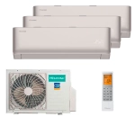 Мульти сплит-система Hisense на 3 комнаты (20+20+20 кв.м.) VIBE PRO CHAMPAGNE