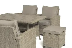 "Мэдисон" обеденная группа из искусственного ротанга, цвет соломенный