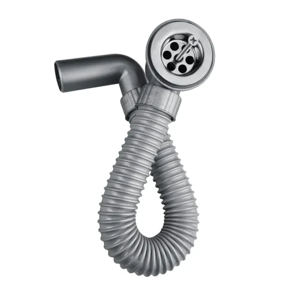 Сифон бутылочный BETTOSERB 1"1/2*40 выпуск чашка 60мм нерж гибкая труба 600мм 40998