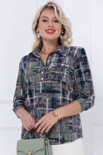 БЛУЗКА ДОРОТЕЯ (ОЛИВЕ) Bellovera (Акция)