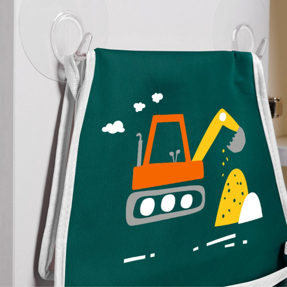 Кармашки для детского сада на липучке. Экскаватор