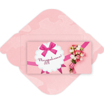 Конверт для денег стандарт «Поздравляем - Букет»