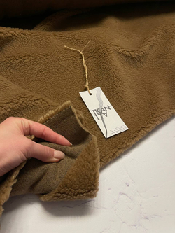 Мех искусственный однотонный "Teddy Bear" (Max Mara, 75%пэ/25%шерсть, Кэмел, 150)