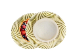 Тарелка Complement пласт. с зол.d=230/12 шт