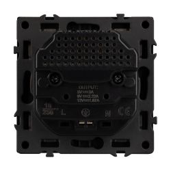 Механизм розетки с USB зарядкой SCT-NOBE-MUAC-SFPL-BK (230V, 16A) (Arlight, Черный оникс) 054285