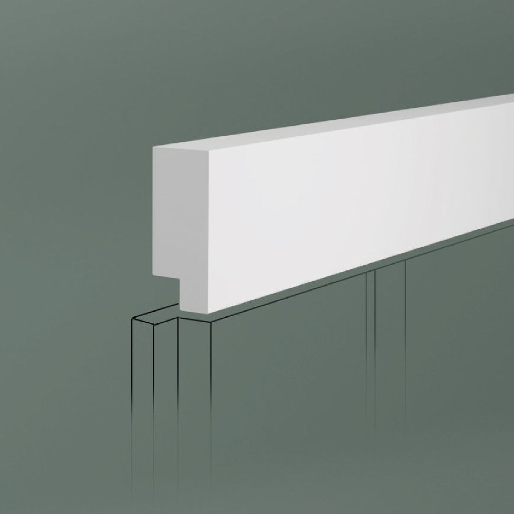 Профиль универсальный 3D RAIL EAST окантовочный Белый 2700х25х11 мм