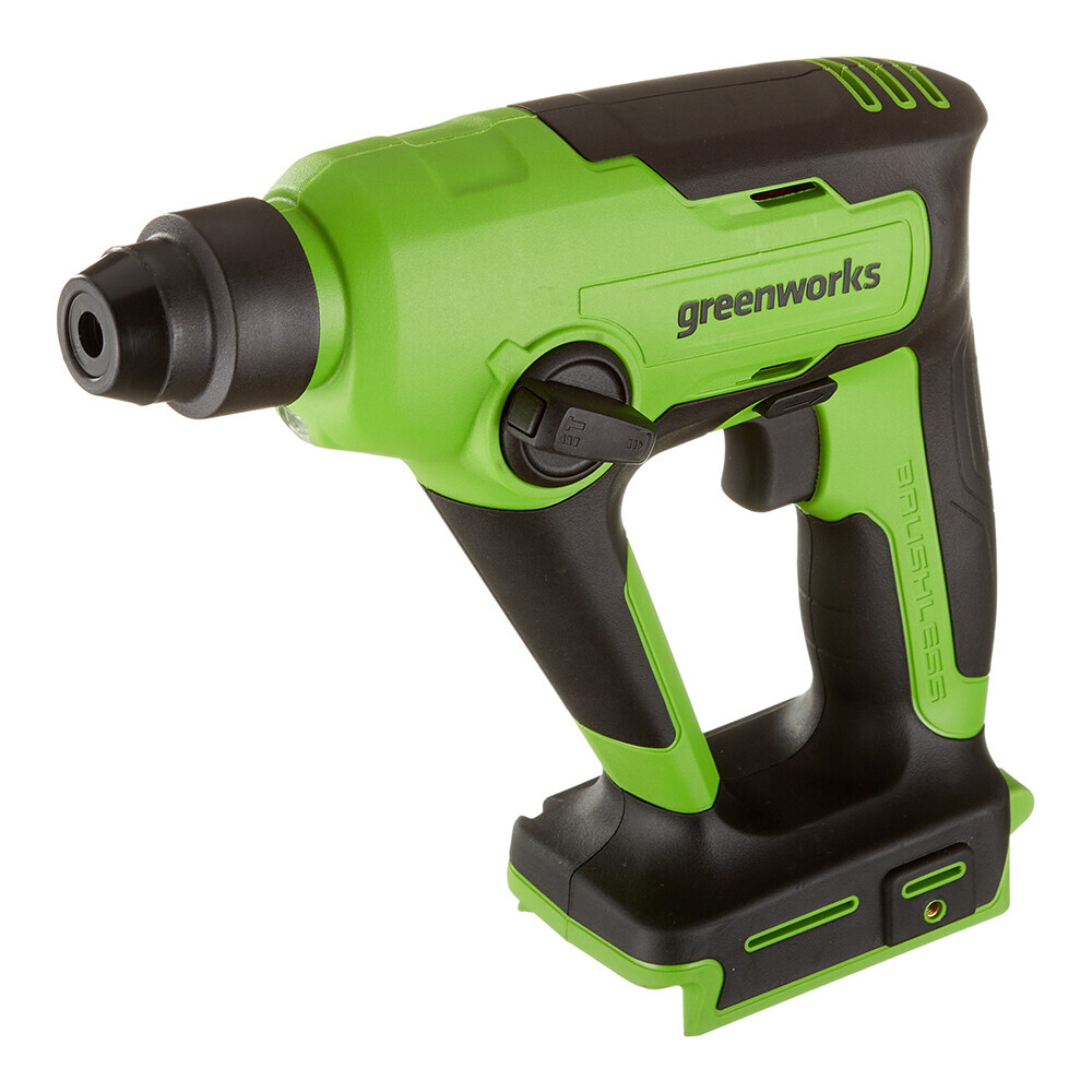 Перфоратор аккумуляторный Greenworks GD24SDS1 1,2 Дж 24В Li-Ion SDS-plus без АКБ и ЗУ (3803107)