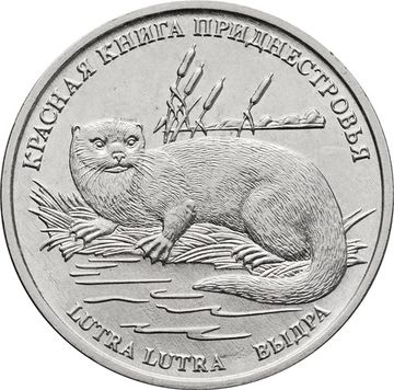 1 рубль 2018 Приднестровье «Выдра»