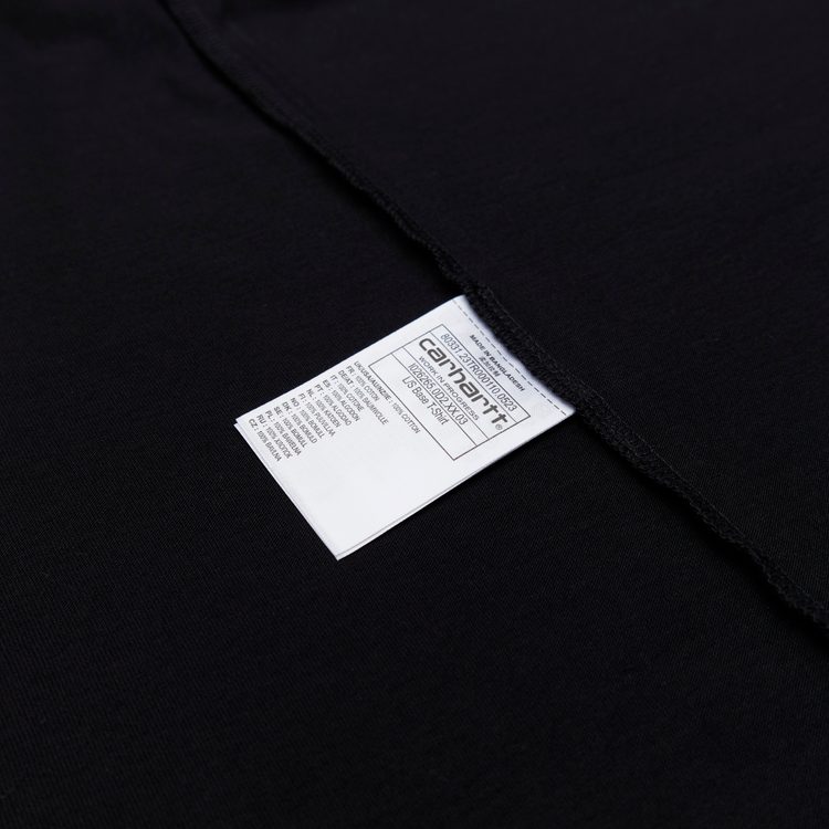 Лонгслив мужской Carhartt WIP Base  артикул:I026265_black - купить в магазине Дайс