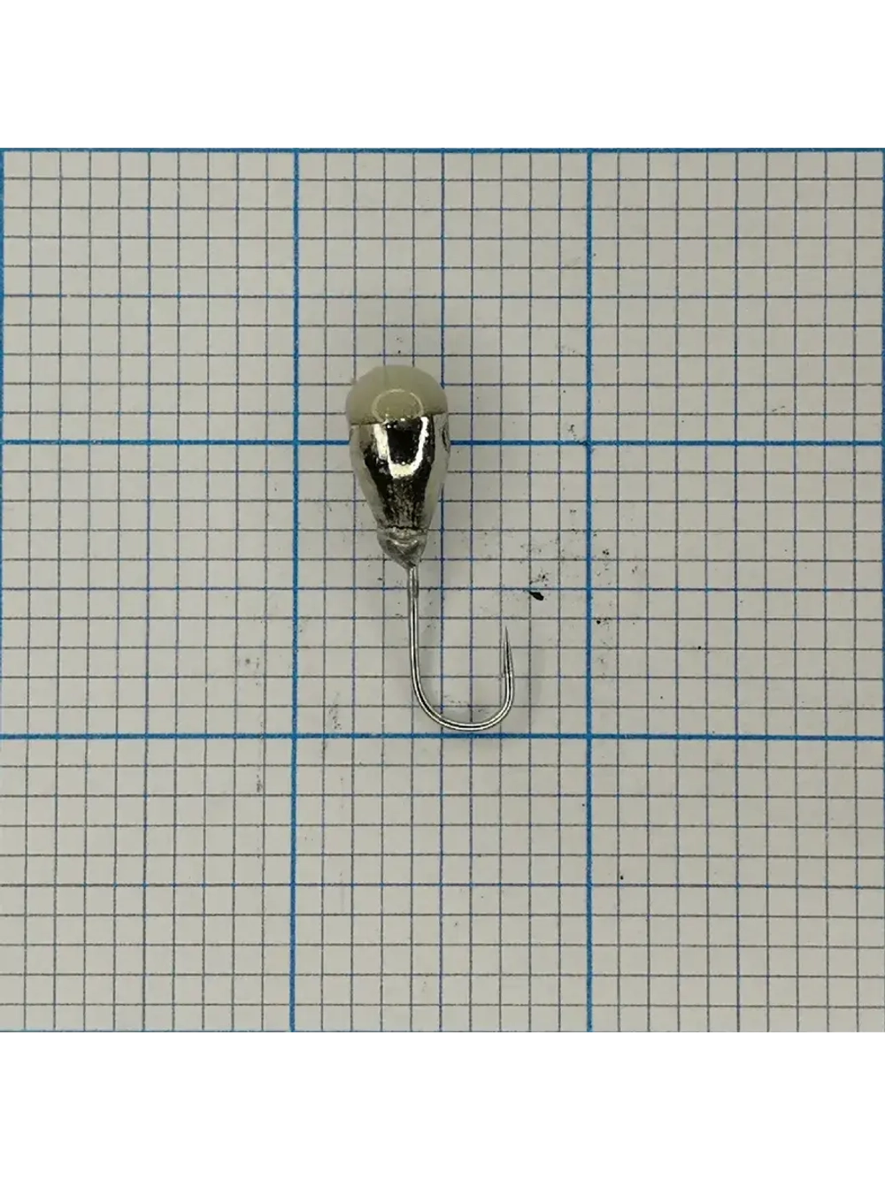 Мормышка вольфрамовая "ЯМАН"Капля с фосфором с отверстием