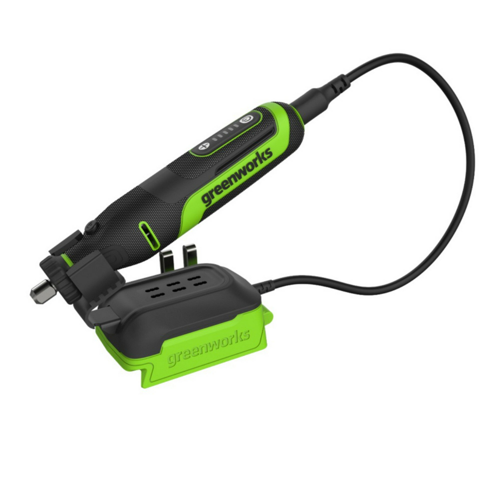 Аккумуляторный гравер Greenworks G24RT, 24 В, 35000 об/мин, без АКБ и ЗУ, 3200807