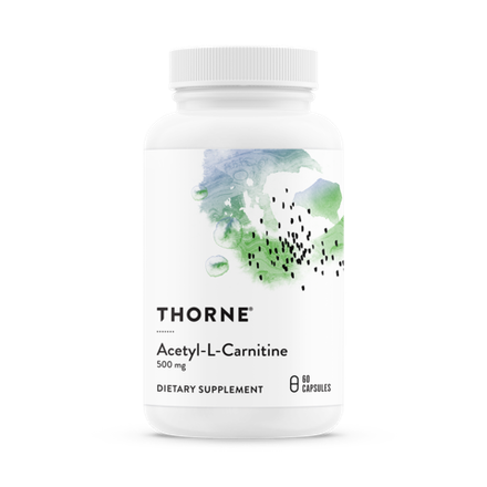 Thorne Research, Ацетил L-Карнитин, Acetyl-L-Carnitine (Carnityl), 60 капсул
