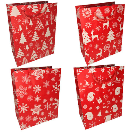 Пакет подар. бум. новогодн. крафт 18*23*10 см 200 гр/м2 "Новогодний"