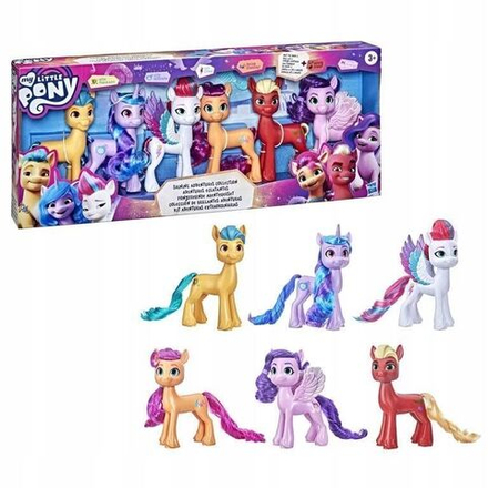 Фигурки Hasbro My Little Pony Набор из 6 сияющих коллекционных пони/ Мой маленький пони F1783