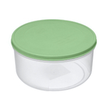 Контейнер для продуктов "Verona" круглый 1л с гибкой крышкой (зеленый)