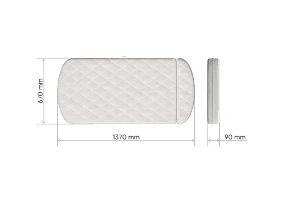 Матрас для кроватки KIDI Soft кокос/форплит 9 см