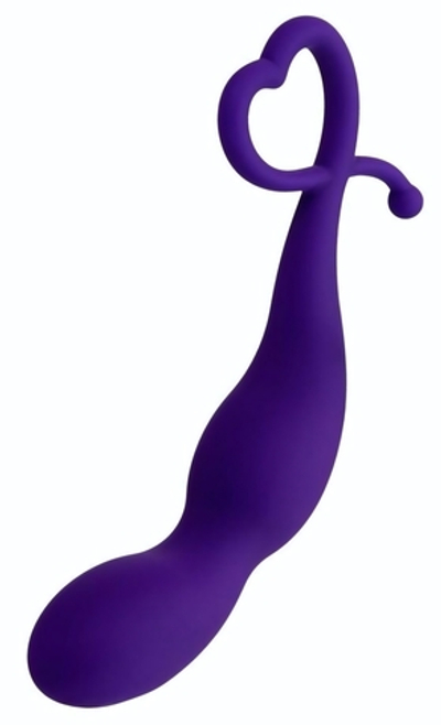 Фиолетовый анальный стимулятор Wlap - 16 см. (Цвет: фиолетовый)