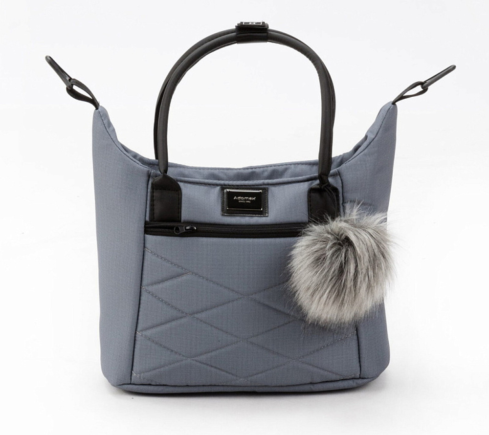 Детская коляска Adamex Quantum 2 в 1 Q-TK19 (Т.СЕРЫЙ)