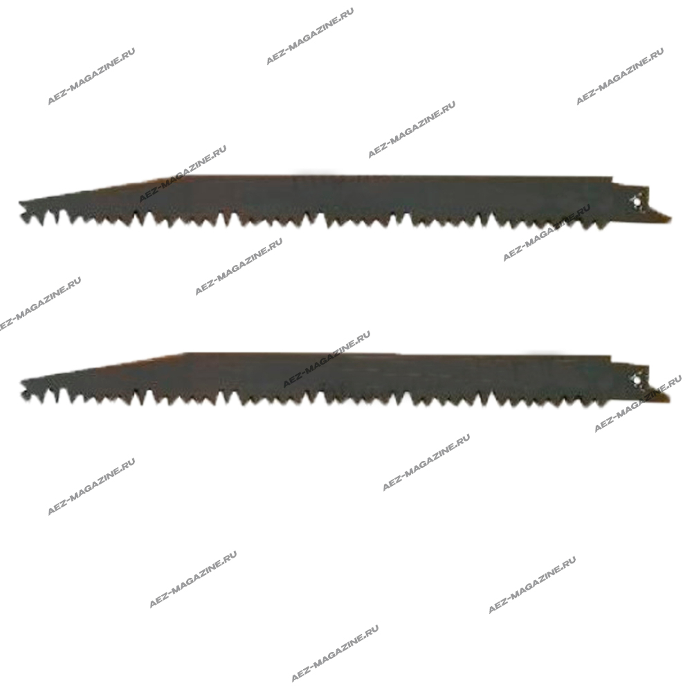 Набор из 2 пилок для сабельной пилы, ветки, сучки,садовая, 228мм