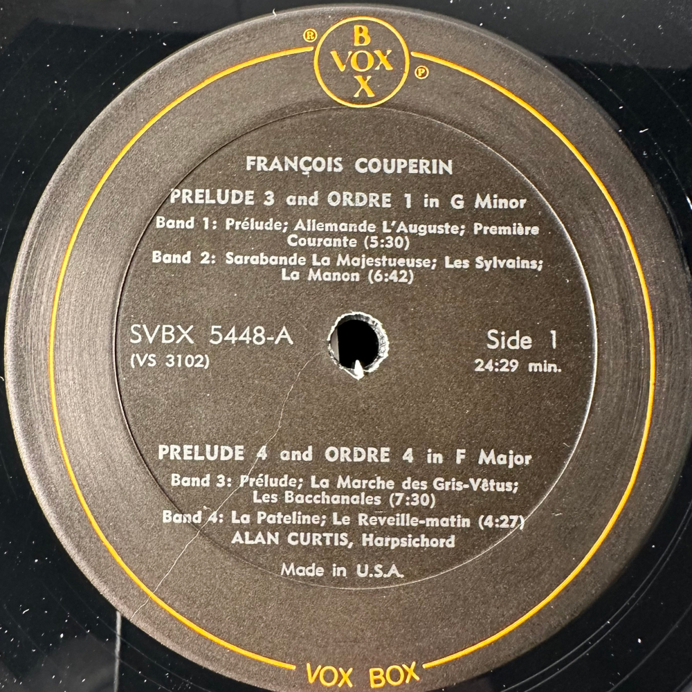 Куперен - 8 Прелюдий 3LP (США 1976г.)