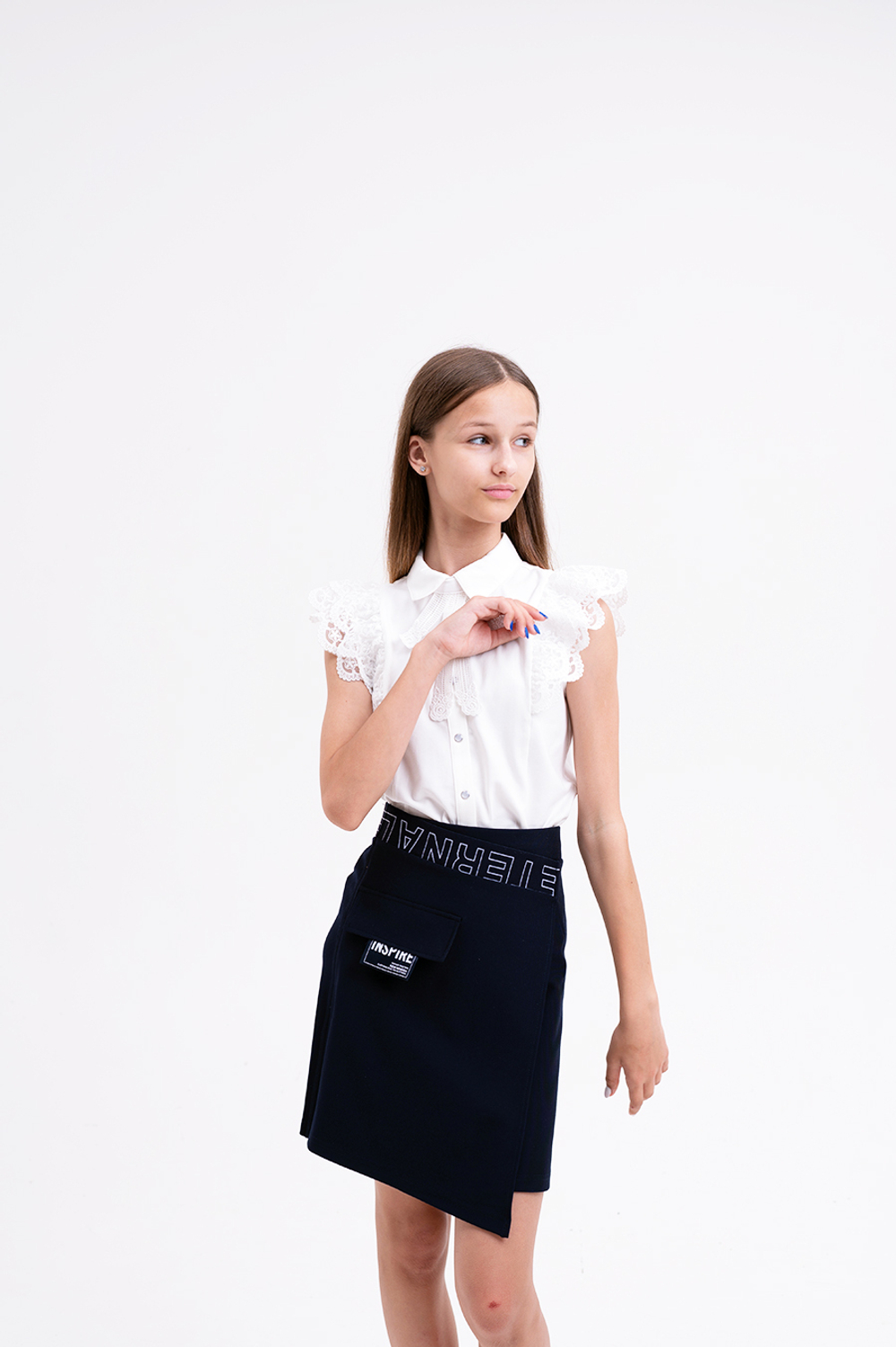 Блуза к/р трикотаж. д/д DELORAS C63715S