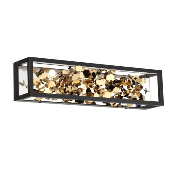 5065/17WL L-VISION ODL24 523 черный/золото/металл/металл Настенный светильник LED 1*17W 3000K BILD