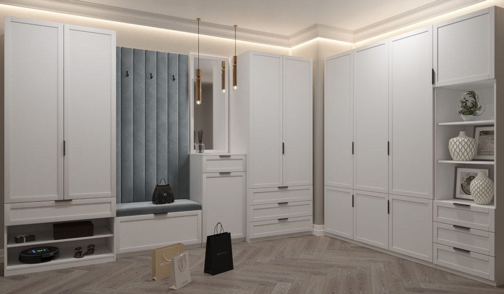 Обувница для прихожей, тумба, Нордик, 900х450х480