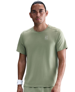 Мужская теннисная футболка Nike Court Advantage Dri-Fit - oil green