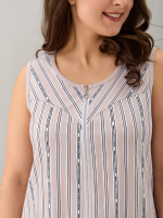 Халат Х-055/бежевый-полоскабуквы