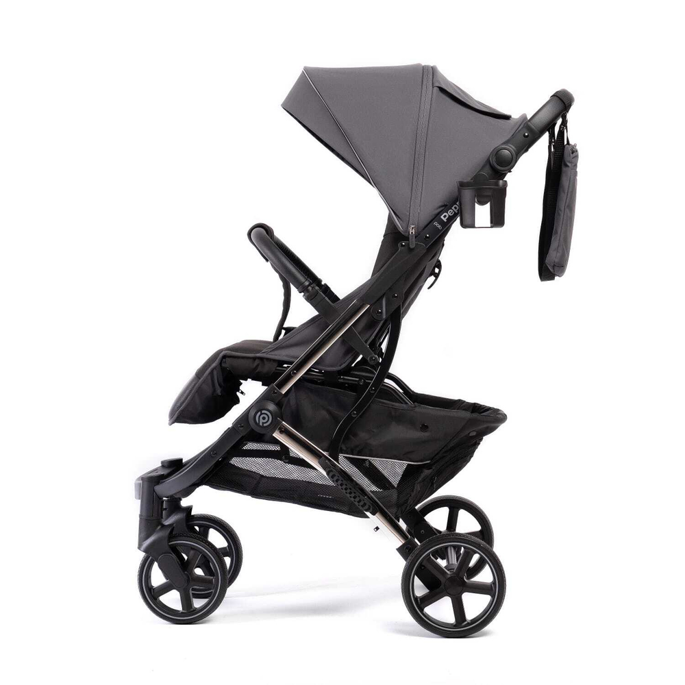 Коляска прогулочная Peppy Polo (steel grey) хром рама