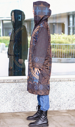 Двустороннее пальто-парка