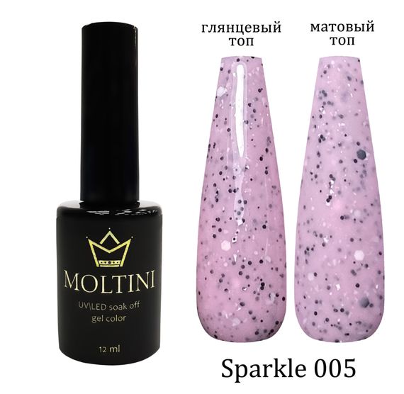 Гель-лак Moltini “Sparkle” 005, 12 ml