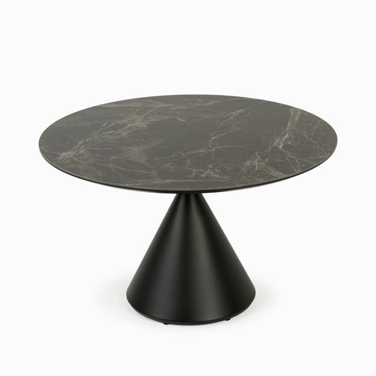 Обеденный стол Cardiff Sole диаметр 120 черный матовый