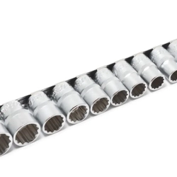 Набор головок 12пр. 1/2''12гр.(10-19,22,24мм), на планке Forsage F-4121-9