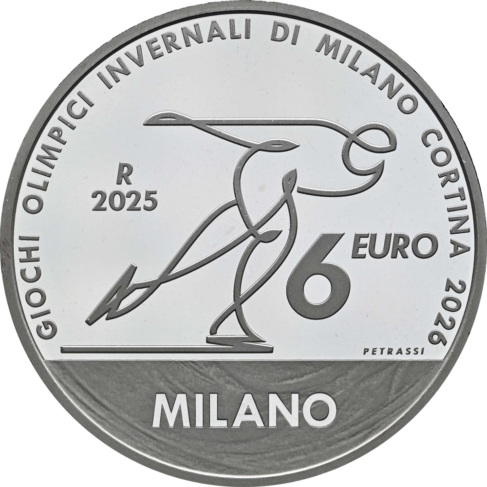 ИТАЛИЯ, 2025, 6 ЕВРО [СЕРЕБРО]