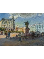 Картина маслом Вид на Невский Ефименко