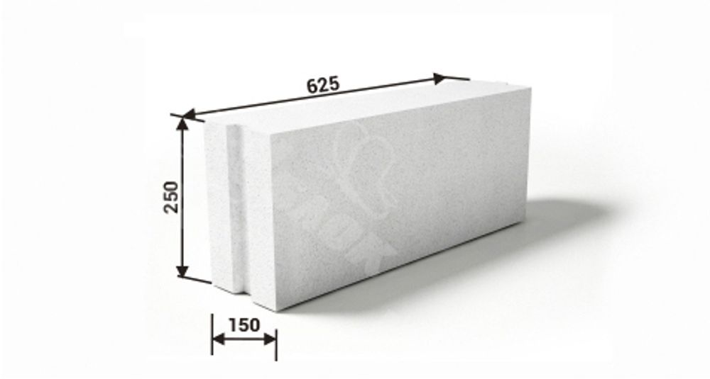 Газобетонный блок ИНСИ 150-600-3.5